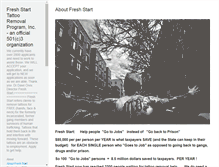 Tablet Screenshot of freshstarttattooremoval.org
